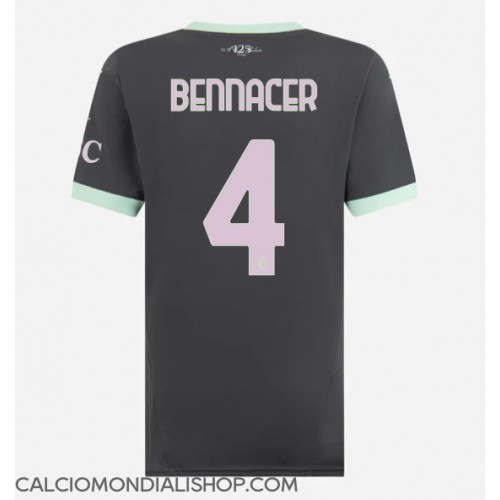 Maglie da calcio AC Milan Ismael Bennacer #4 Terza Maglia Femminile 2024-25 Manica Corta